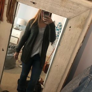Green American Eagle Cardigan